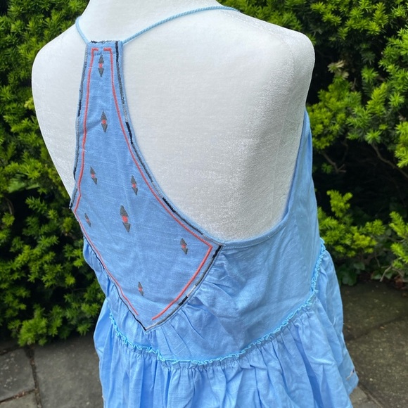 Gorgeous Embroidered Baby Blue Flowy Top***Small - Picture 10 of 14